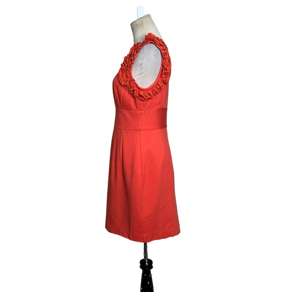 Trina Turk Orange Mina Ruffle Mini Dress Size Small - Picture 5 of 14
